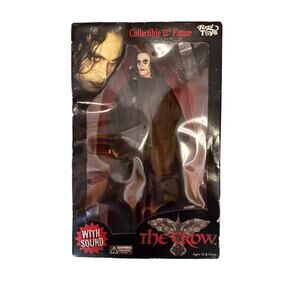 REEL TOYS THE CROW 1:6 SCALE 12” ERIC DRAVEN FIGURE WITH SOUND RARE COLLECTIBLE